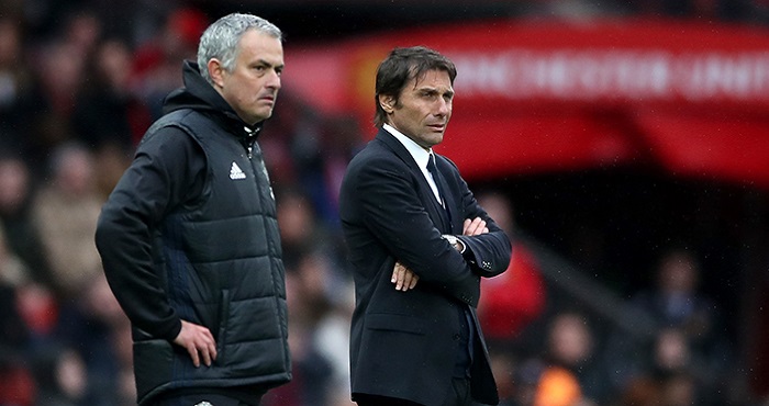 Antonio Conte and Jose Mourinho 