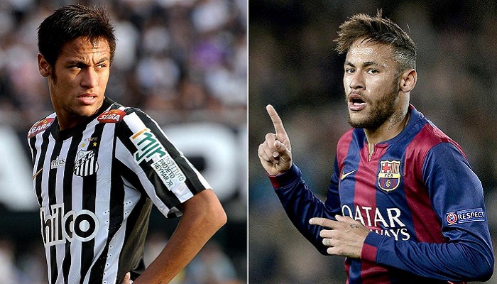 neymar-santos-and-barcelona