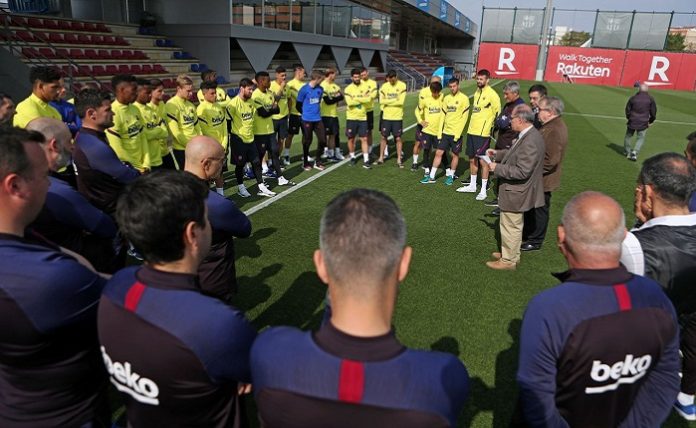 fc barcelona-training camp