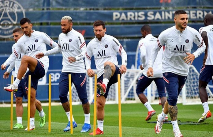 messi-psg-training