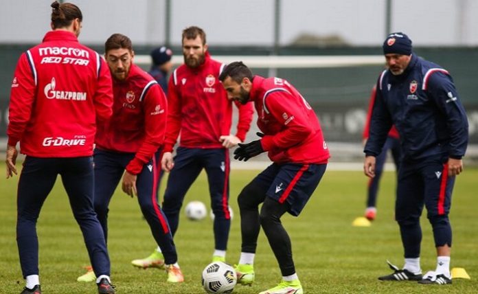 fk crvena zvezda trening