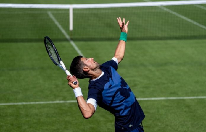 djokovic, trening, vimbldon